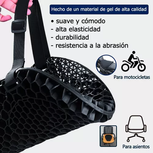 Cojín de asiento de motocicleta de tela de malla 3D, cubierta de