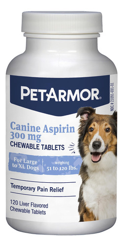 Petarmor Aspirina Para Perros Grandes, Antiinflamatorio De A