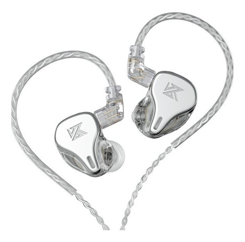 Fone de ouvido in-ear gamer KZ Gamer DQ6 silver