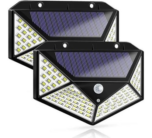 Imagen 1 de 4 de Luz Led Solar Pared Patio Pasillo Sen Movimiento Recargable