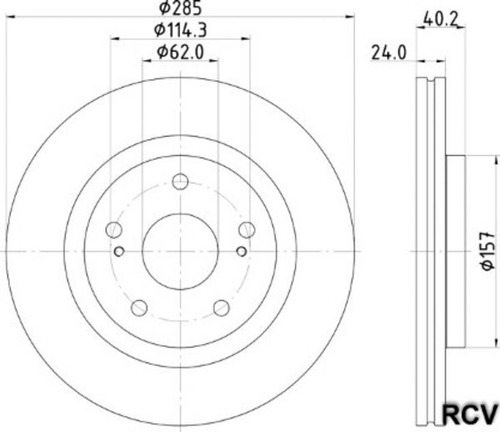 Disco Frenos  Delantera Para Suzuki Swift Sport 1.4l L4 2020