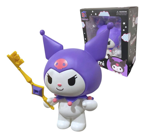 Figura Kuromi Morada Sanrio Hello Kitty 22cm Grande Kawaii