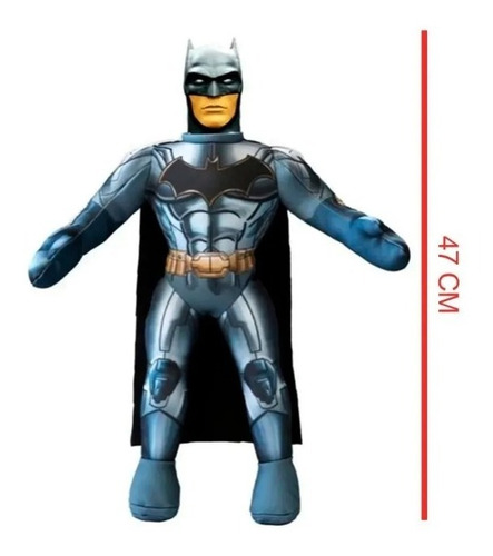 Imagen 1 de 5 de Batman Muñeco Soft Liga De La Justicia 47cm S/sonido 5121 Ed