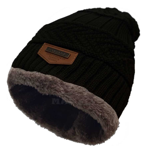 Gorro Invierno Lana Tejido Beanie Con Corderito Unisex