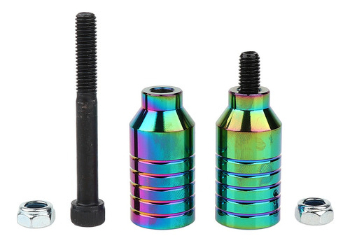 Imagen 5 de 9 de 2x2pcs Scooter Stunt Pegs Set Clavijas Y Ejes De Aleación