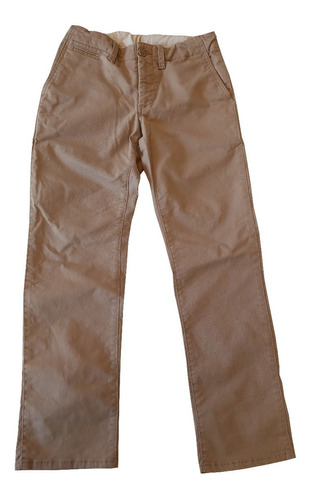 Pantalón G A P Gabardina Escolar - Niño Talle 10 Exten Beige