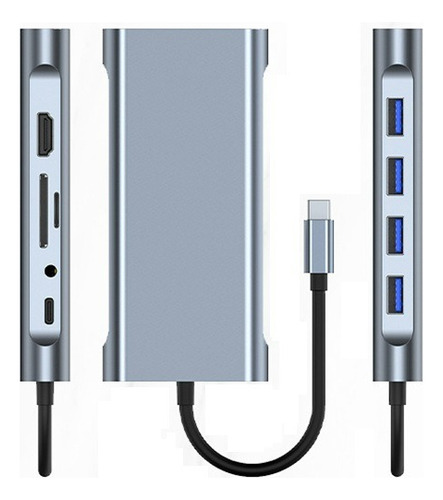 Dockstation Usb C, Hdmi Macbook Air Pro Processador M1 + Nf