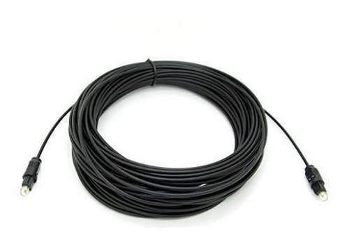 20m De Fibra Optica Digital Negro Spdif Toslink Cable