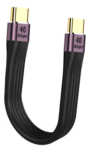 Cable Usb C Corto De 100 W, Pd 5a, Transferencia De Datos De
