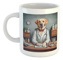 Comprar Taza Ceramica Perro Labrador Doctor Medico Medicina M4