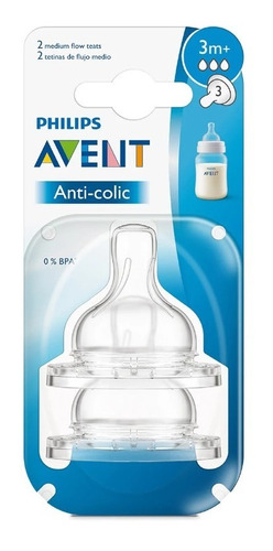 Tetina Avent Philips   Anti-colic  3  Meses