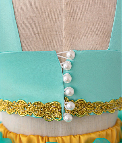 Disfraz / Vestidos De Pincesas Disney Jazmin T 2-3