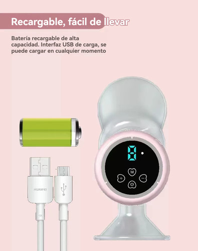 Extractor De Leche Eléctrico Inalámbrico Portátil Colorrosa