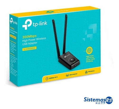 Adaptador Usb Inalambrico N Alta Potencia 300mbps Wifi