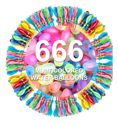666 Piezas Globos De Agua De Llenado Rápido Para Fiesta De 