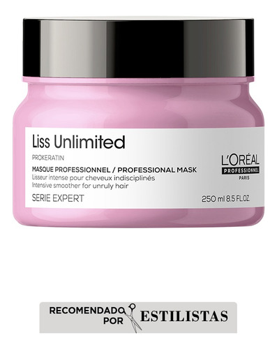 Mascarilla Alisado Loreal Professionnel Liss Unlimited 250ml