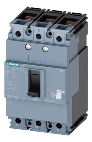 Interruptor Automatico 3p 160a Reg 25ka Ref 3vm1116 Siemens