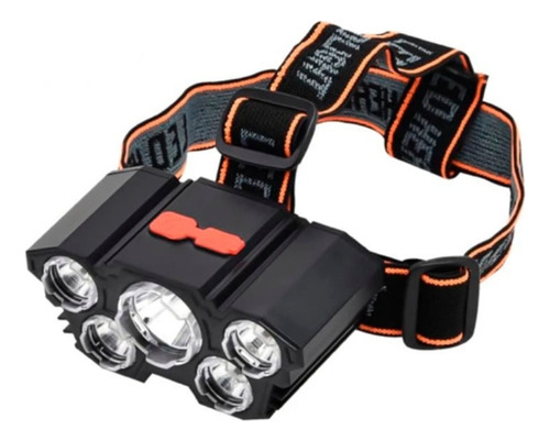 Linterna Minera 5 Leds Recargable Usb 1500lm