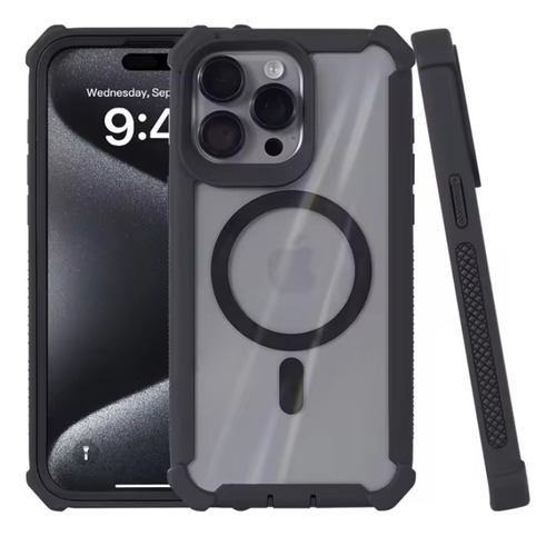 Funda Para iPhone Uso Rudo Defender 2 En 1 Con Magsafe