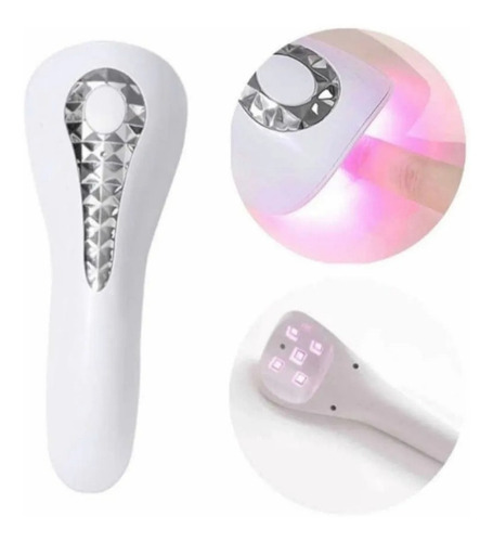 Mini cabina, linterna portátil, LED, UV, inalámbrica, gel, secado en gel, color blanco