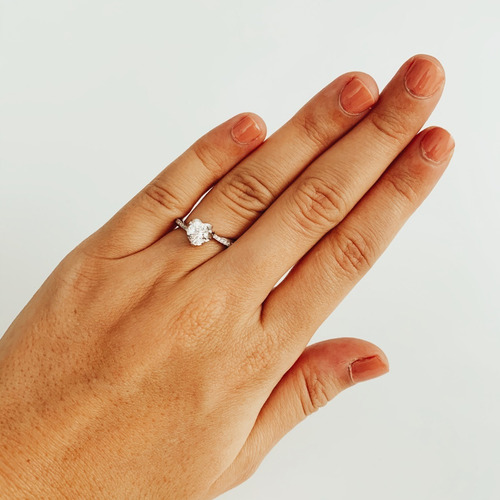 Imagen 4 de 8 de Anillo De Compromiso De Plata 925 Rodinada Mod. 10382