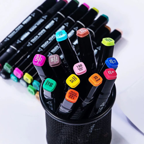 Kit Canetinha 60 Unidades Pintura Escolar Linha Profissional