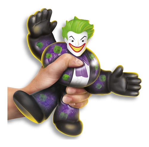 Boneco Elástico De 11cm Coringa Terno Preto - Goo Jit Zu Dc
