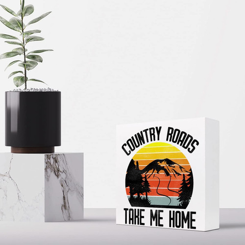 Letrero De Madera Retro Vintage Con Texto En Inglés «take Me