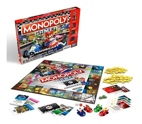 Monopoly Gamer Mario Bross Kart Hasbro Original 
