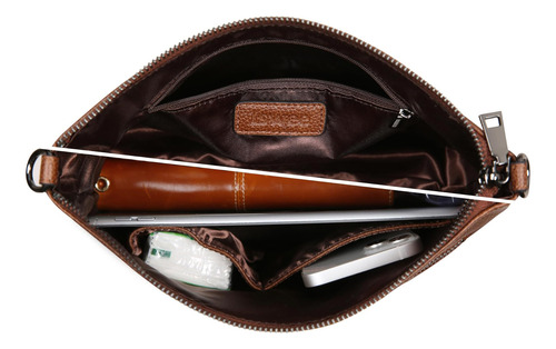 Iswee Bolsos Cruzados De Cuero Real Para Mujer, Bolso De Hom