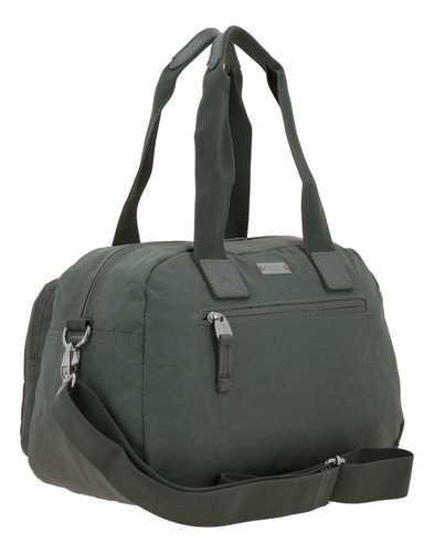 Bolsa De Mano Chenson Juvenil 18181 Verde Militar Zilp Acabado De Los Herrajes Níquel Diseño De La Tela Liso