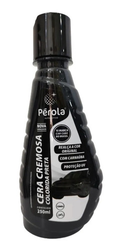 Cera Automotiva Tira Riscado Colorida Preta 250ml 