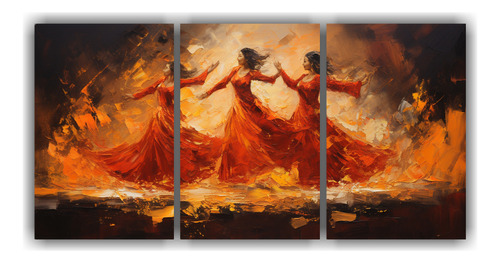 150x75cm Cuadro Bollywood: Energía Eléctrica En La Danza