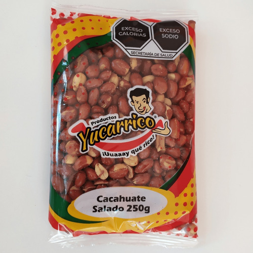 Cacahuate Salado Yucarrico 250grs. Pack 6 Pza.