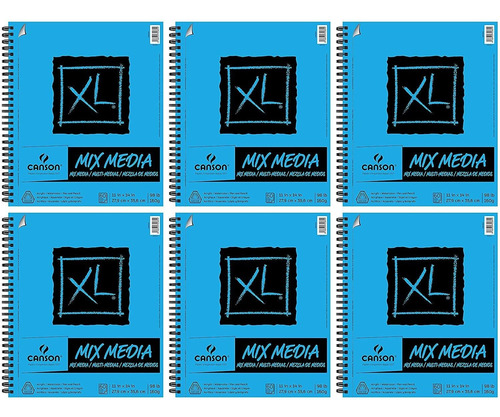 Paquete De 6 Fundas   Canson Xl Series Mix Media Pad De Pape