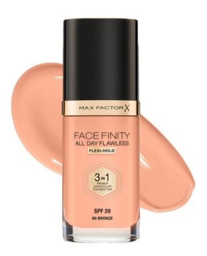 Max Factor Base Face Finity 3 En 1 Bronze 80