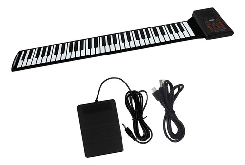 Teclado De Piano Enrollable De 61 Teclas, Teclado De Piano
