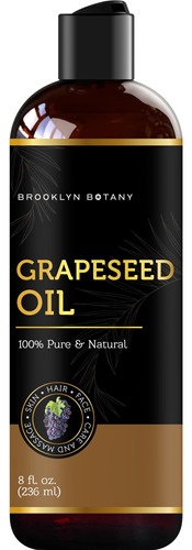 Brooklyn Botany Aceite De Semilla De Uva Para Piel, Cabello 