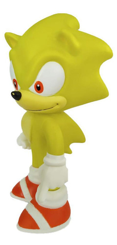 Boneco Sonic Amarelo Collection Com Caneca Personalizada