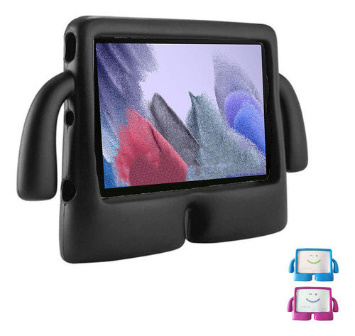 Funda Tablet Para Samsung Tab A7 Lite Infantil Con Manijas Color Negro