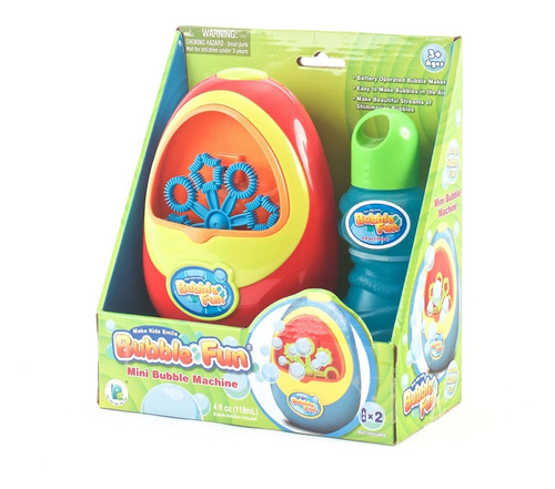Imagen 2 de 4 de Mini Maquina De Burbujas Burbujero Bubble Fun Educando