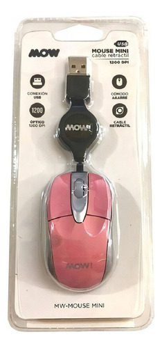 Mini Mouse Mw-mouse Mini Mow  Cable Retractil 1200dpi