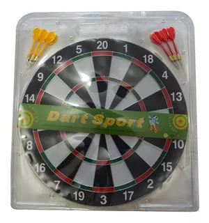 Juego De Tiro Al Blanco Dart Board Grande + 6 Dardos