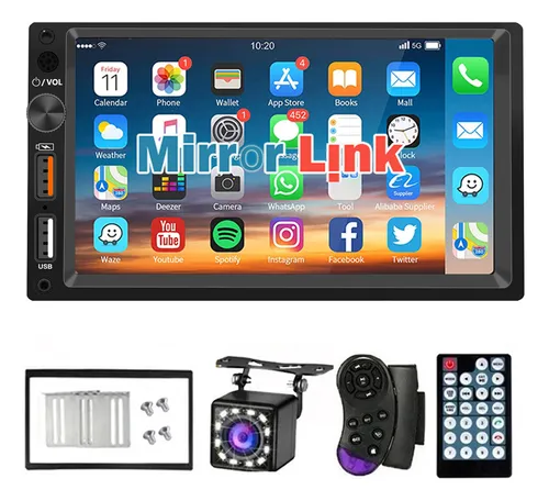 comprar Fnbrli Estéreo Auto 7in Mirrorlink 7020 Con Cámara Bt 2 Usb