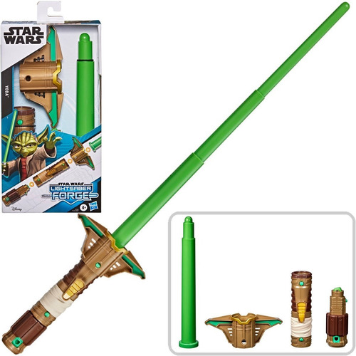 Yoda Sable Luz Star Wars Lightsaber Forge Hasbro Extendable