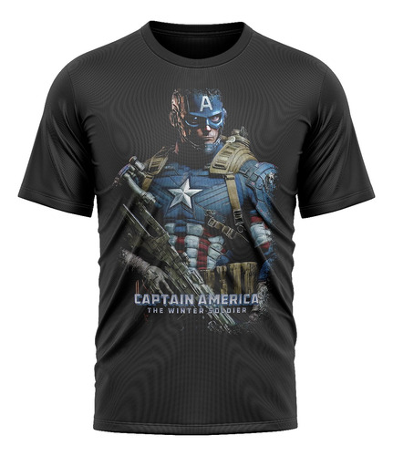 Playera Cápitan América Superhéroes The Winter Soldier