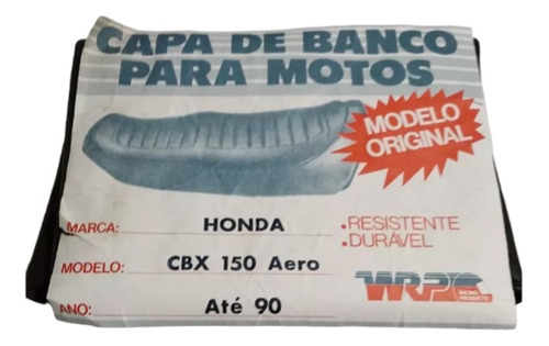 Capa Banco Honda Cbx 150 Aero Wrp
