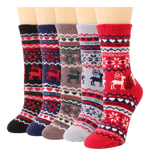 Calcetines Térmicos Mujer 5 Pares Invierno Nieve Cálidos