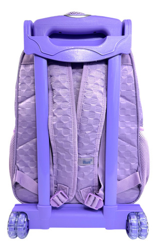 Mochila De Llantas Lonchera Y Lapicera Hello Kitty, Kuromi 5 Lila Kuromi