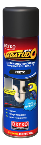 Spray Emborrachado Impermeabilizante Vedatudo Rufos 400ml